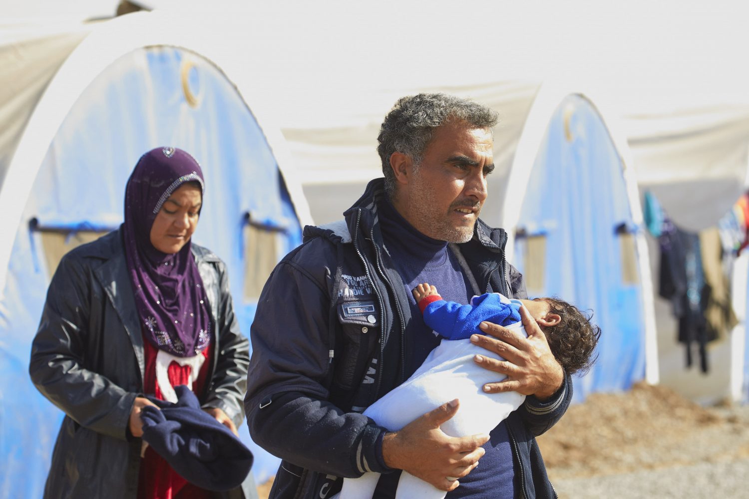 Irak Nineve vlakte  Mosul Erbil vluchtelingen idp in  Khazer kamp  12-11-2016 photo Jaco Klamer, klamer-staal.nl