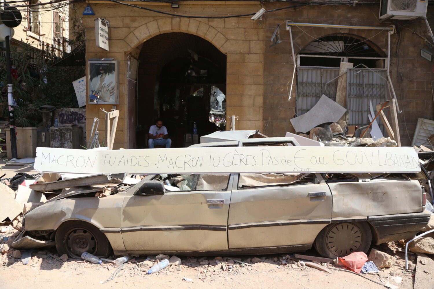 Protest tegen corruptie van de Libanese overheid.