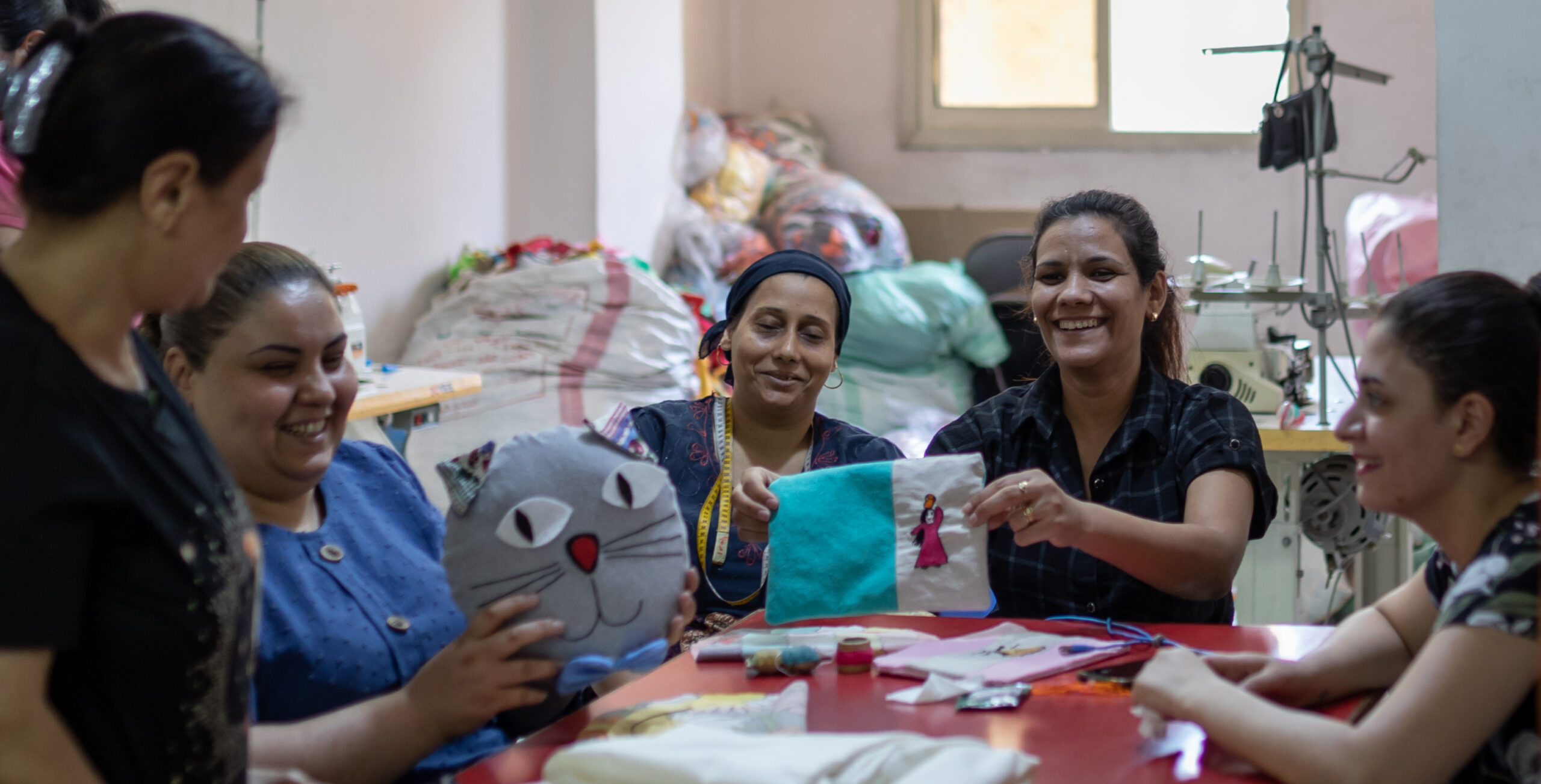 Vrouwen in Oasis in Egypte