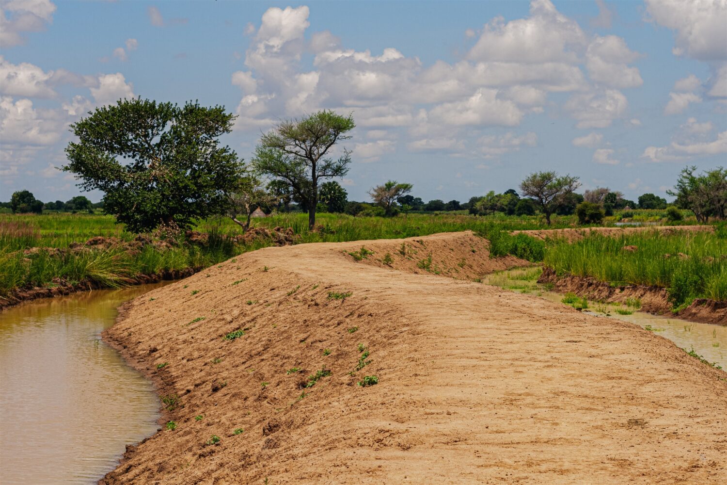 Dijken in Zuid-Soedan